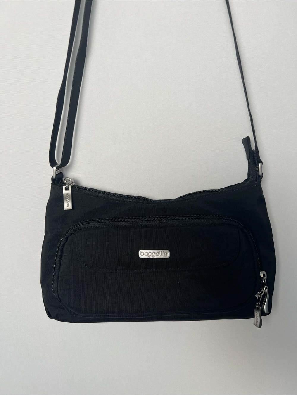 Baggallini Original Everyday Bag Black Nylon Crossbody Travel Purse Wallet - Picture 4 of 10